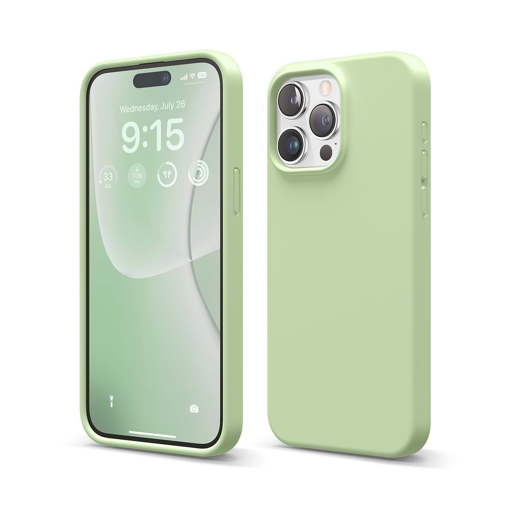 elago Liquid Silicone Case for iPhone 15 Pro Max green