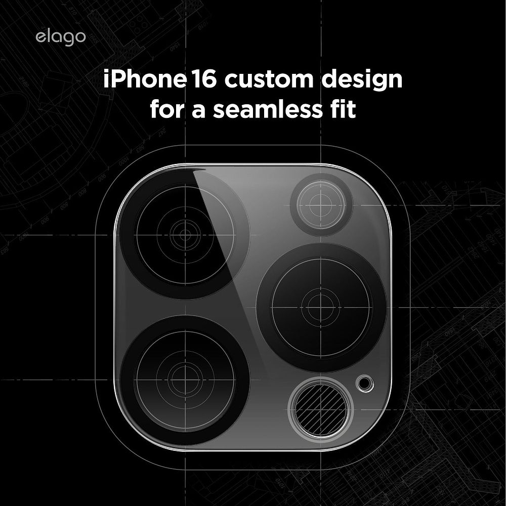 elago - Camera Lens Protector for iPhone 16 Pro and iPhone 16 Pro Max / Clear