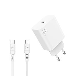 Essentials - 20W Power Adapter with USB-C Cable / White