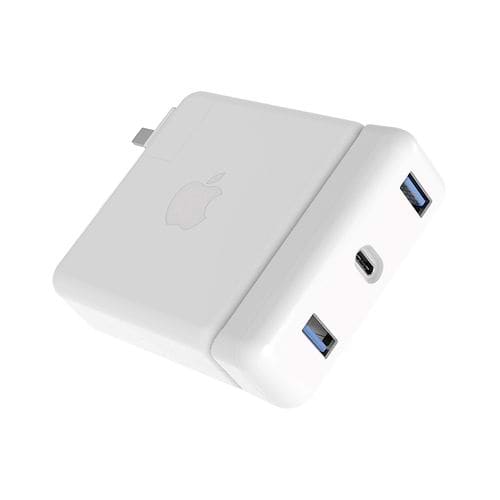 HyperDrive - USB-C Hub for Apple 87W Power Adapter / White