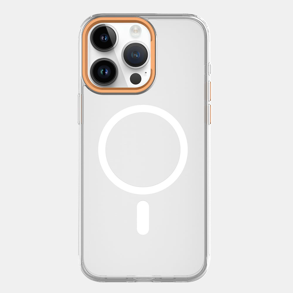 Skech - Duo MagSafe Case for iPhone 15 Pro / Orange Clear