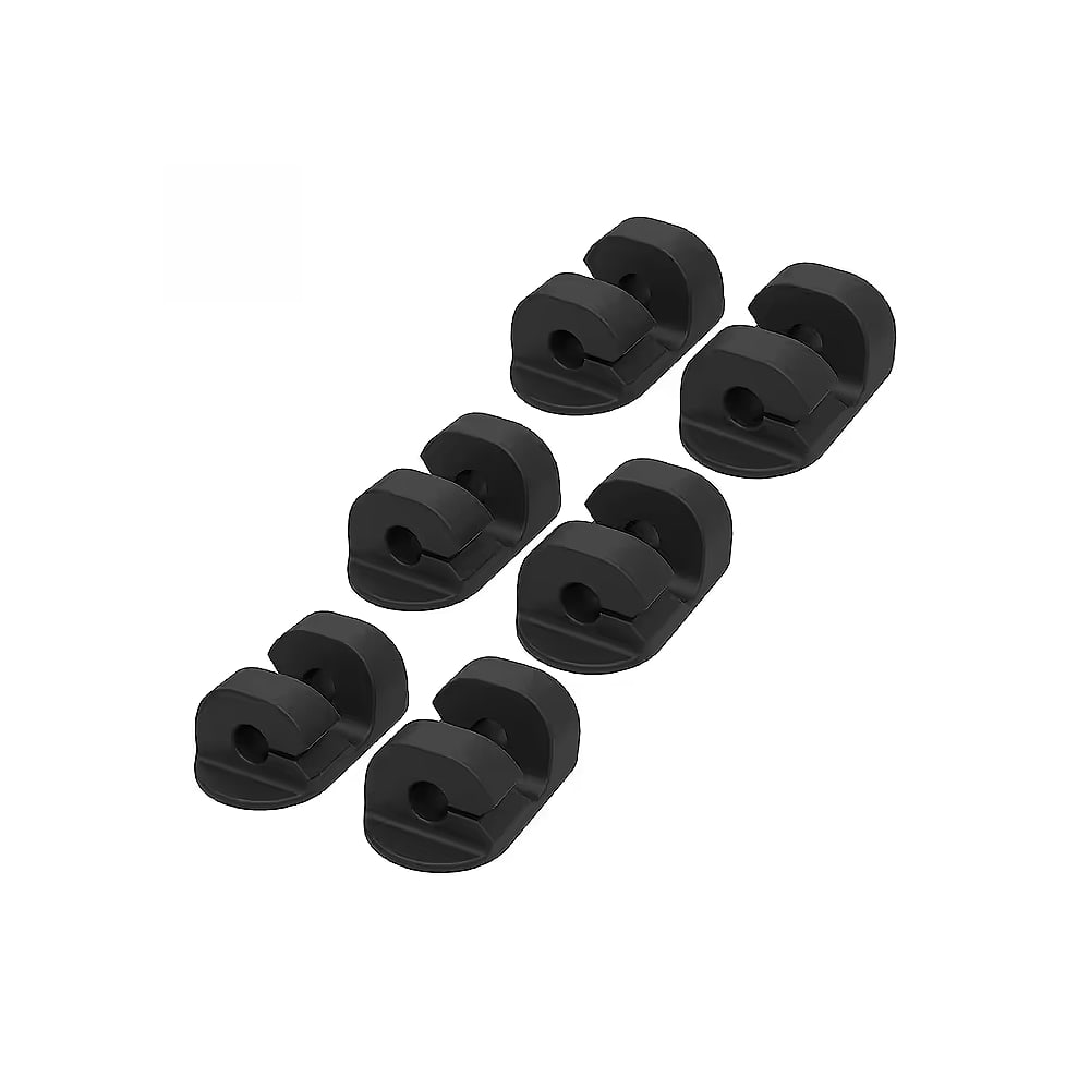 Scosche - Cable Management Clips (6 Pack) / Black