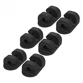 Scosche - Cable Management Clips (6 Pack) / Black