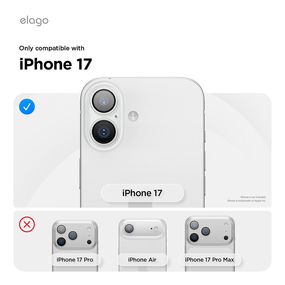 elago - Hybrid Case with MagSafe and Camera Control for iPhone 17 / Clear