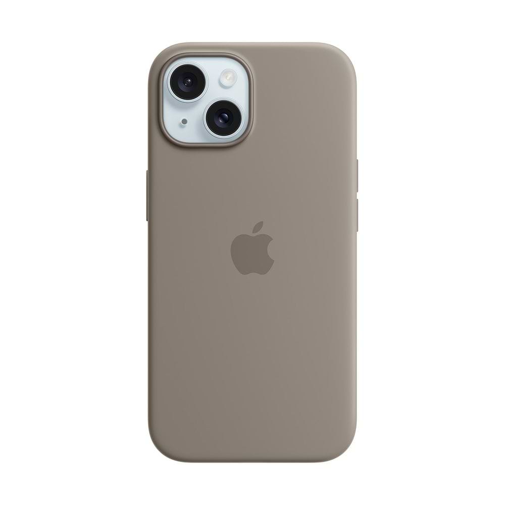 Apple iPhone 15 Silicone Case with MagSafe clay
