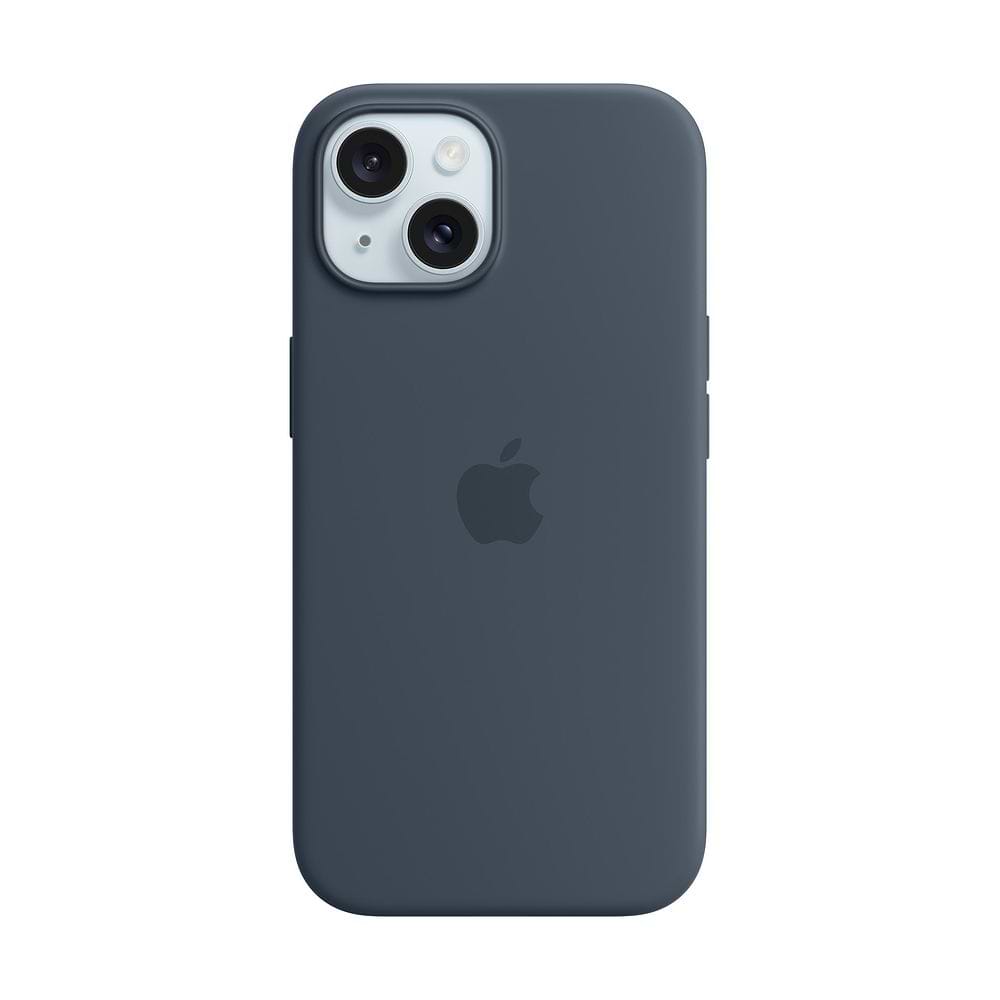Apple iPhone 15 Silicone Case with MagSafe storm blue