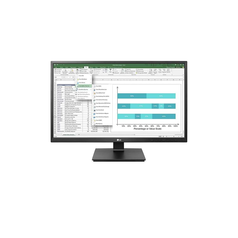 LG - 24 Class IPS Multi-tasking Monitor / Black 