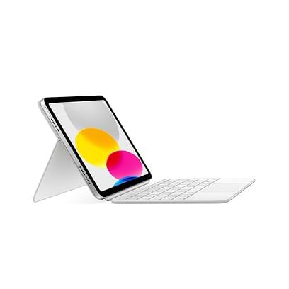 Apple - Magic Keyboard Folio for iPad (A16) / White White