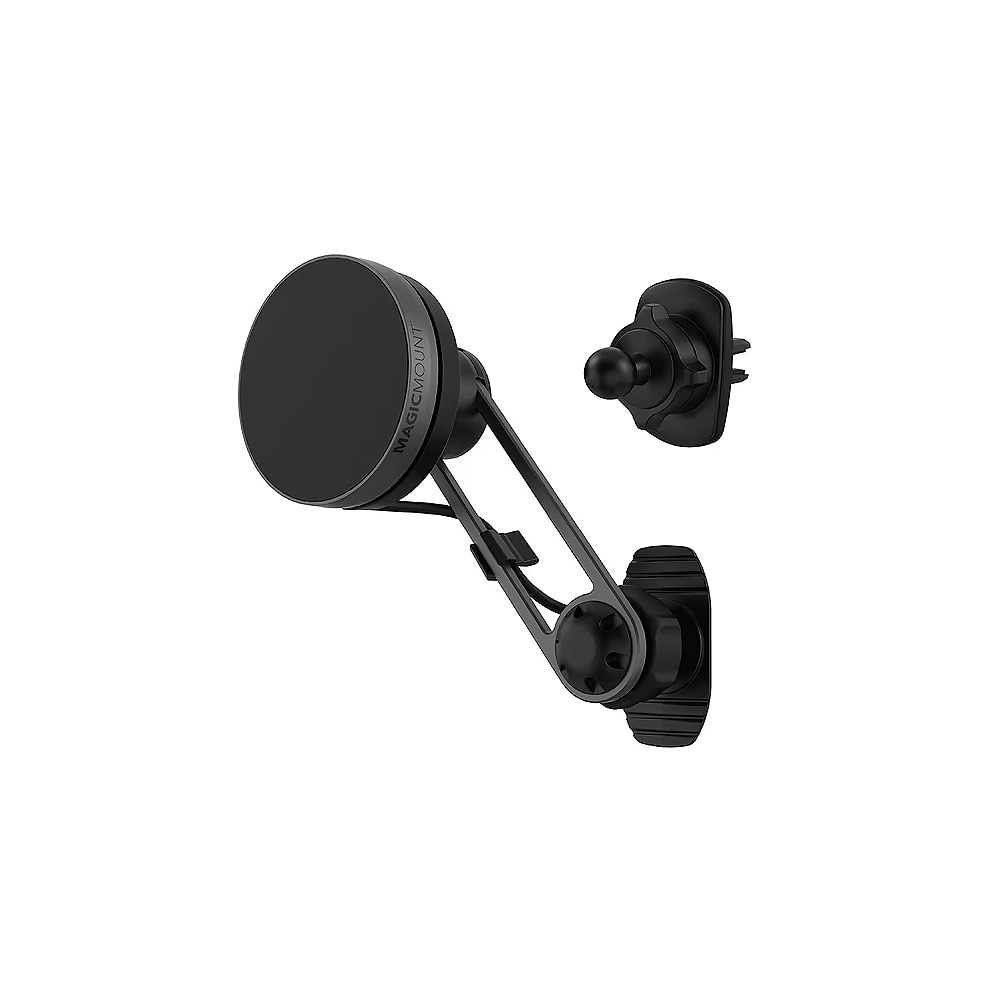 Scosche - MagicMount Elite Charge 3-in-1 MagSafe Compatible Qi2 Dash/Vent Mount / Black