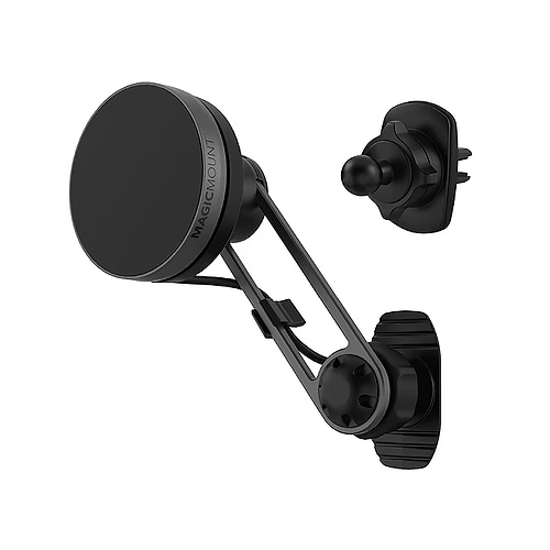 Scosche - MagicMount Elite Charge 3-in-1 MagSafe Compatible Qi2 Dash/Vent Mount / Black