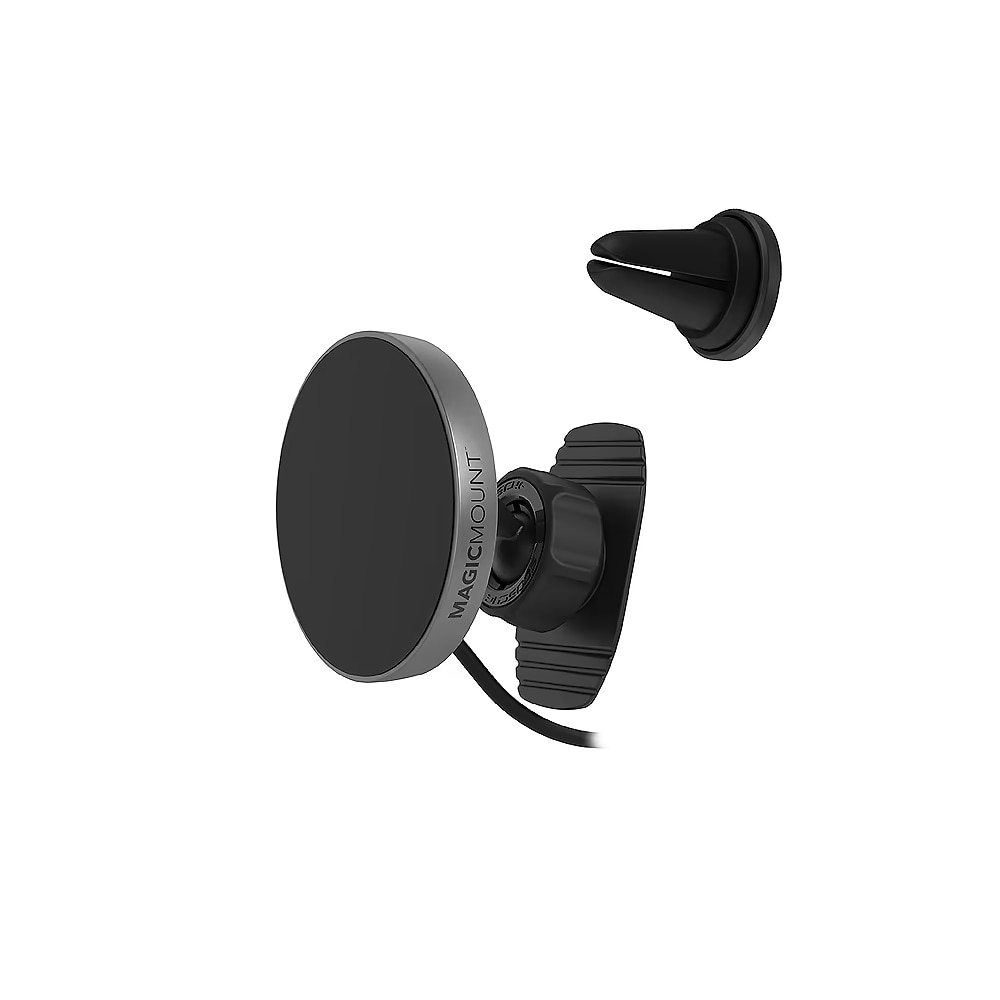 Scosche - MagicMount Pro MagSafe Compatible Wireless Charging Dash/Vent Mount / Black