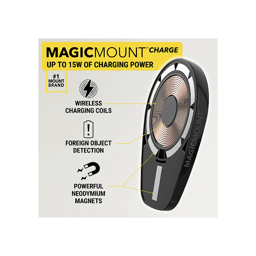 Scosche - MagicMount Charge Magnetic Window/Dash Mount for MagSafe Devices / Black