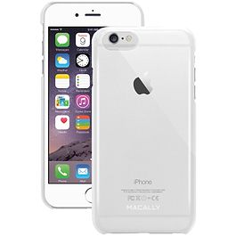 Macally Metallic Snap-On Clear Case for iPhone 6/6s Plus