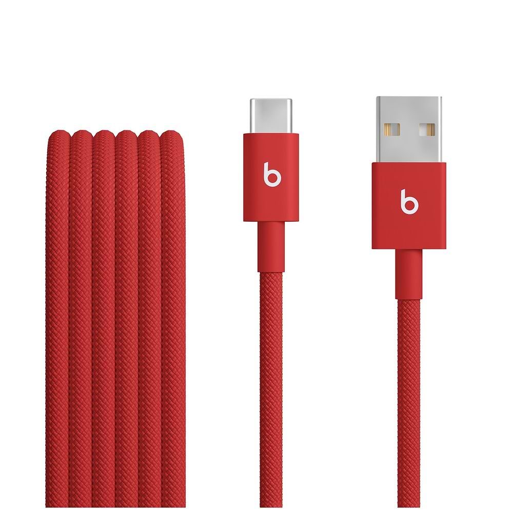 כבל Beats USB-A ל-USB-C בעיצוב ארוג ועמיד, המיועד לטעינה, סנכרון והעברת נתונים. באורך 1.5 מטר, עם תמיכה בטעינה מהירה של עד 15W במכשירי iPhone ו-iPad נבחרים.