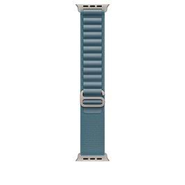 Apple - 49mm Alpine Loop (M) / Light Blue/Natural Titanium Finish