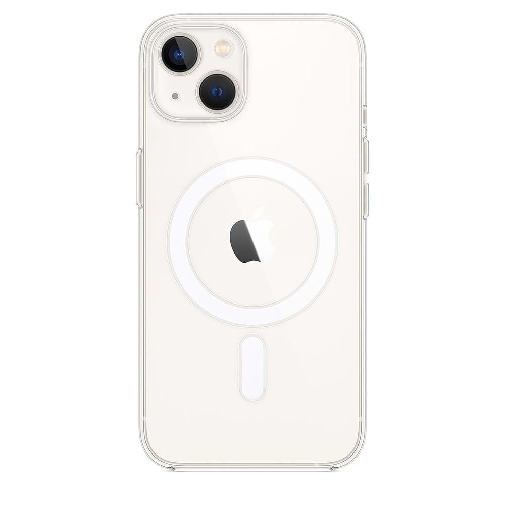 כיסוי שקוף של Apple ל-iPhone 13 עם תמיכה ב-MagSafe, המשלב עיצוב דק, קל ונוח לאחיזה עם הגנה יומיומית ושמירה על מראה המכשיר.