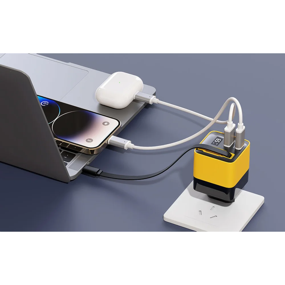 miracase - 65W Power Adapter with USB-C Cable