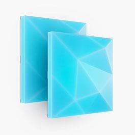 Nanoleaf - Blocks Textured Big Squares Add-On (2 Pack) / White