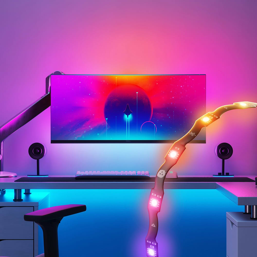 Nanoleaf - PC Screen Mirror Lightstrip (2.5m) / Black