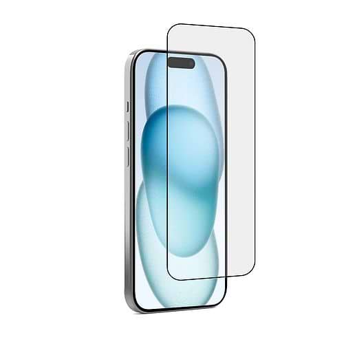 OTAO - Glass Screen Protector 2.5D for iPhone 15 / Black
