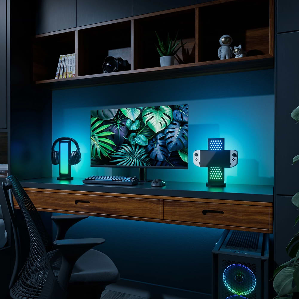 Nanoleaf - Pegboard Desk Dock / Black