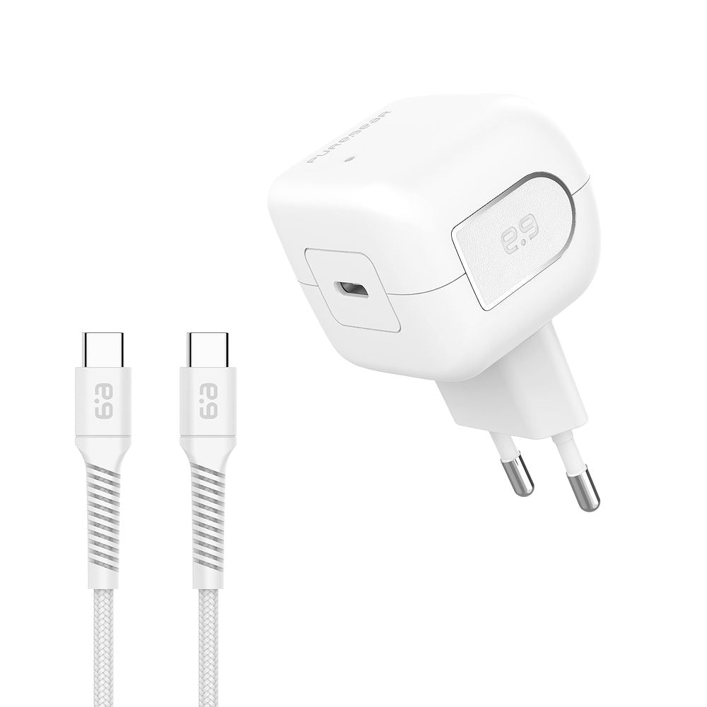 PureGear - 45W Power Adapter with USB-C Cable (1m) / White