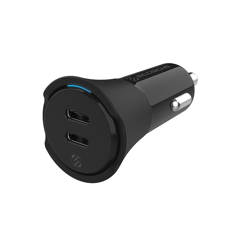 Scosche - PowerVolt 32W USB-C and USB-A Car Charger / Black
