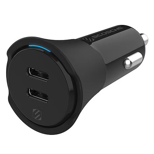 Scosche - PowerVolt 32W USB-C and USB-A Car Charger / Black
