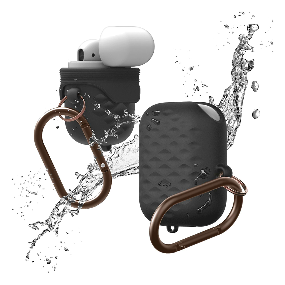 elago - AirPods Waterproof Hang Active Case / Black