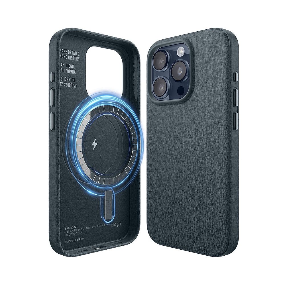 elago - Magnetic Leather Case for iPhone 15 Pro Max