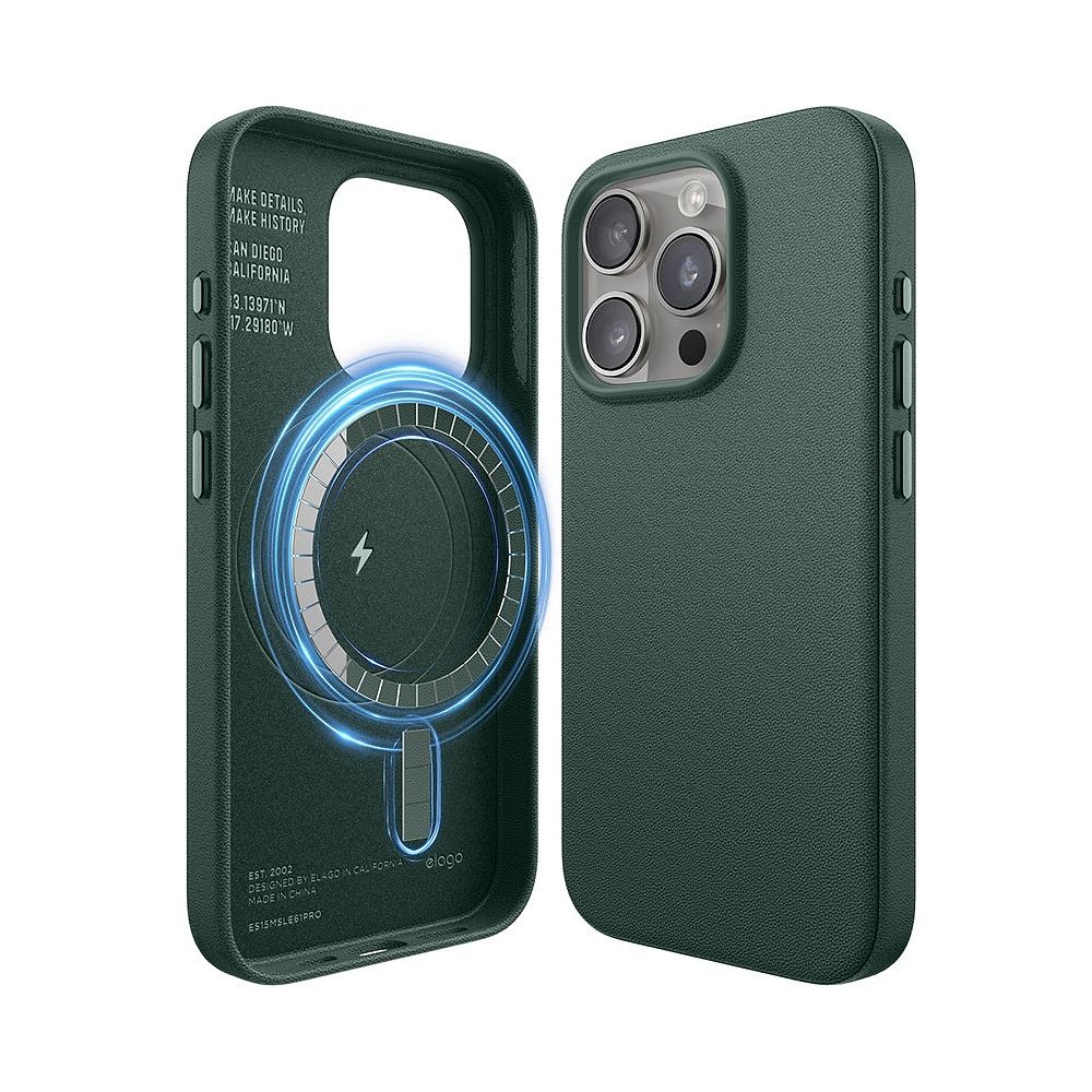 elago - Magnetic Leather Case for iPhone 15 Pro