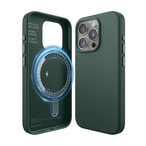 elago - Magnetic Leather Case for iPhone 15 Pro