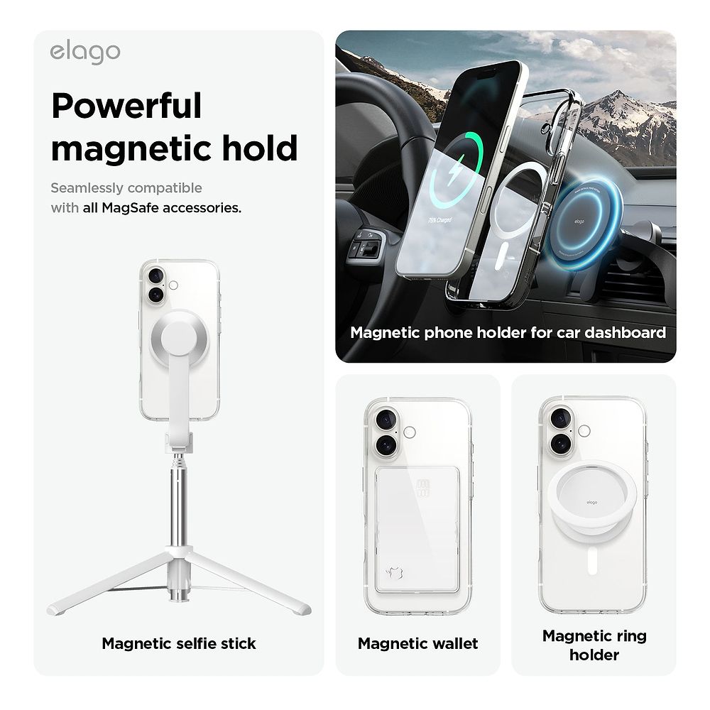 elago - Magnetic Hybrid Case for iPhone 16 