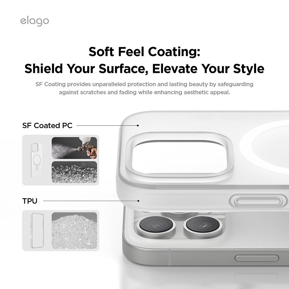 elago - Magnetic Hybrid Case for iPhone 16 Pro