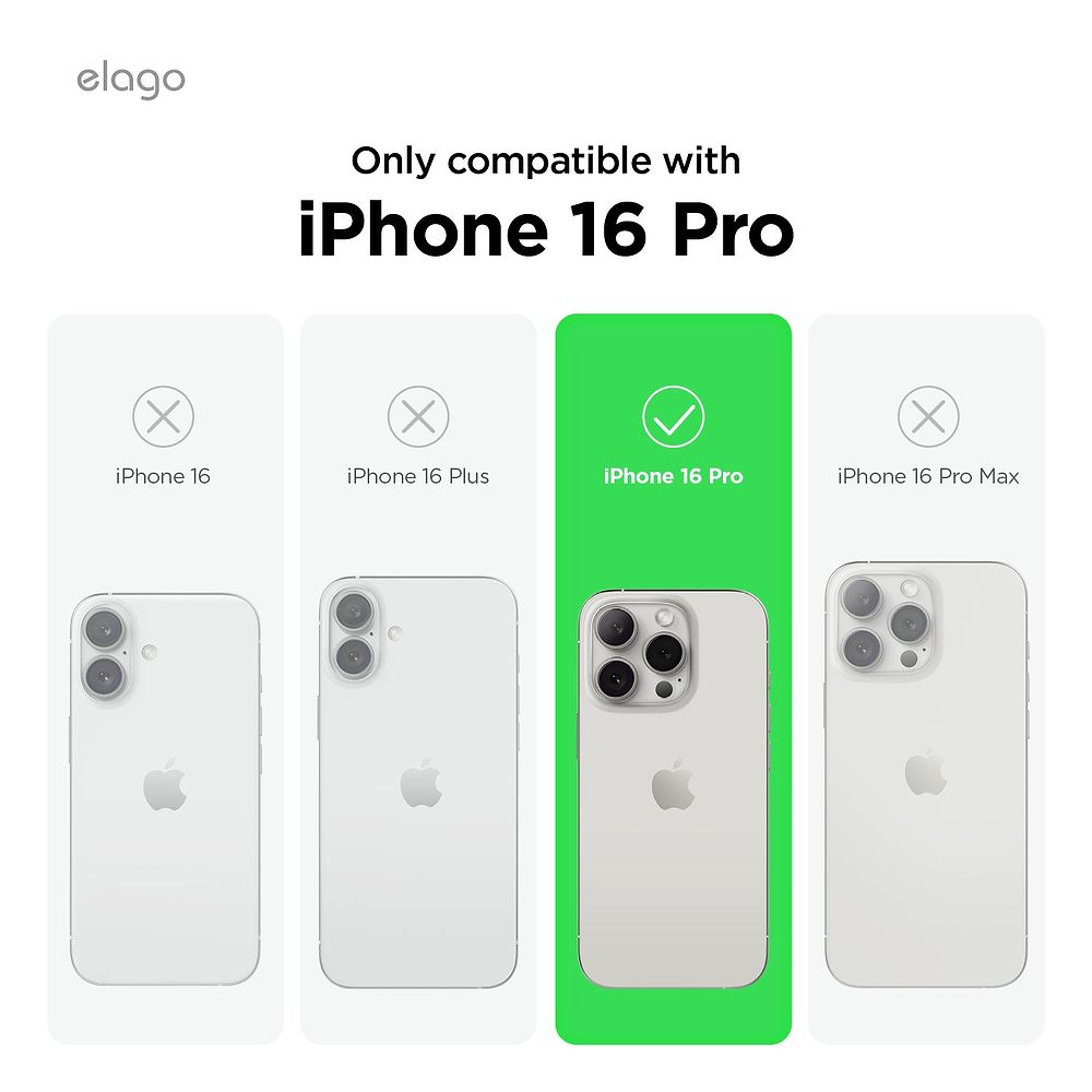 elago - Magnetic Hybrid Case for iPhone 16 Pro