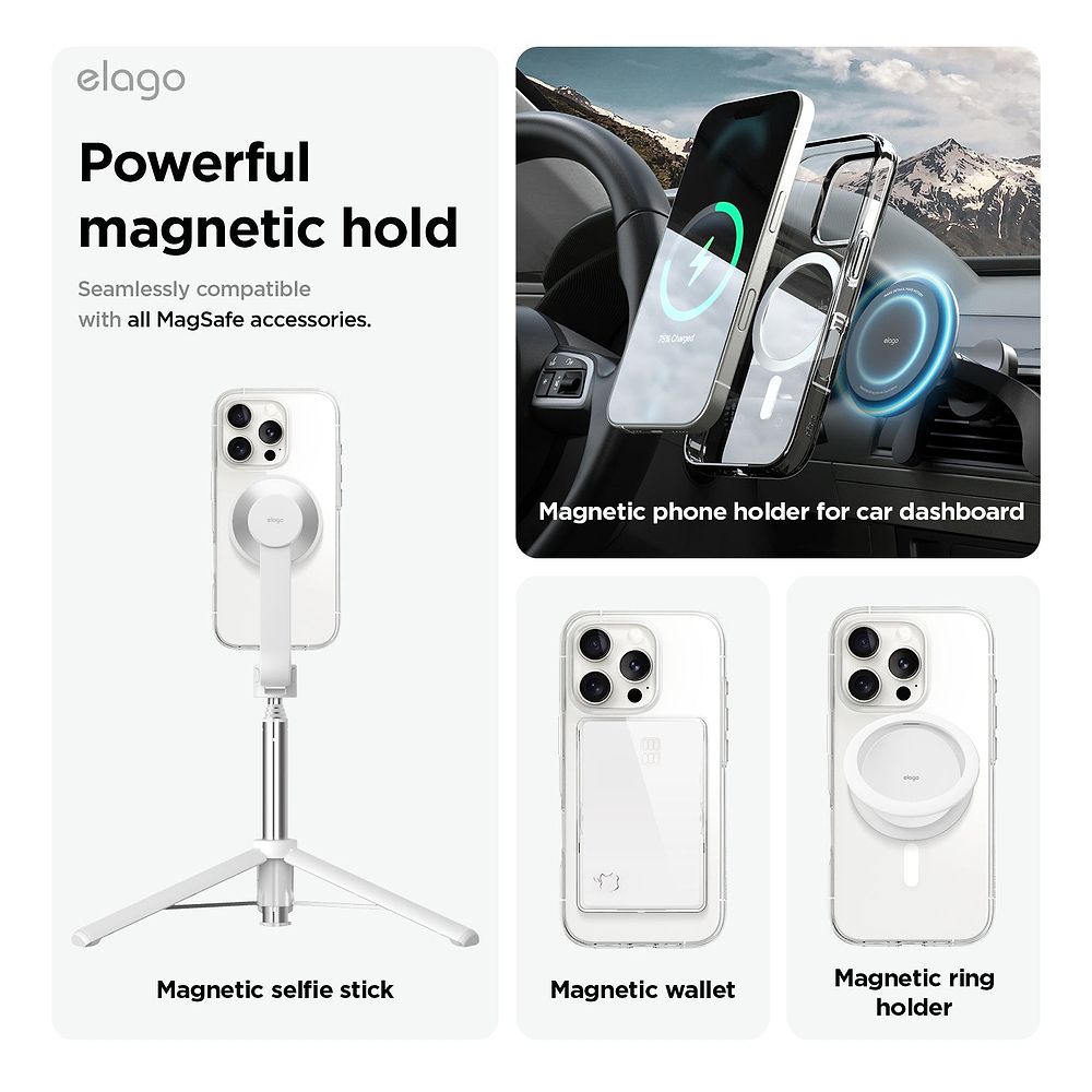 elago - Magnetic Hybrid Case for iPhone 16 Pro
