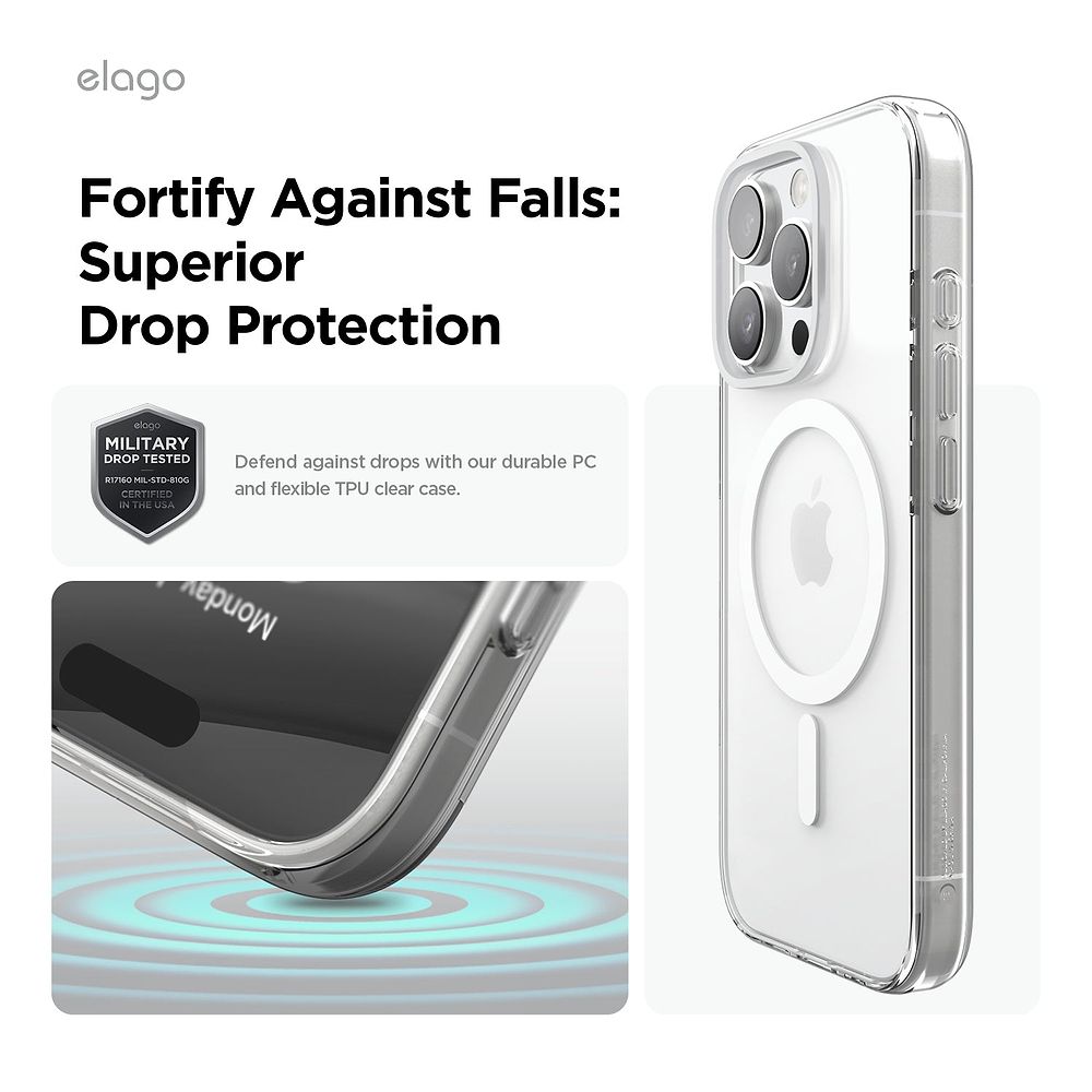 elago - Magnetic Hybrid Case for iPhone 16 Pro