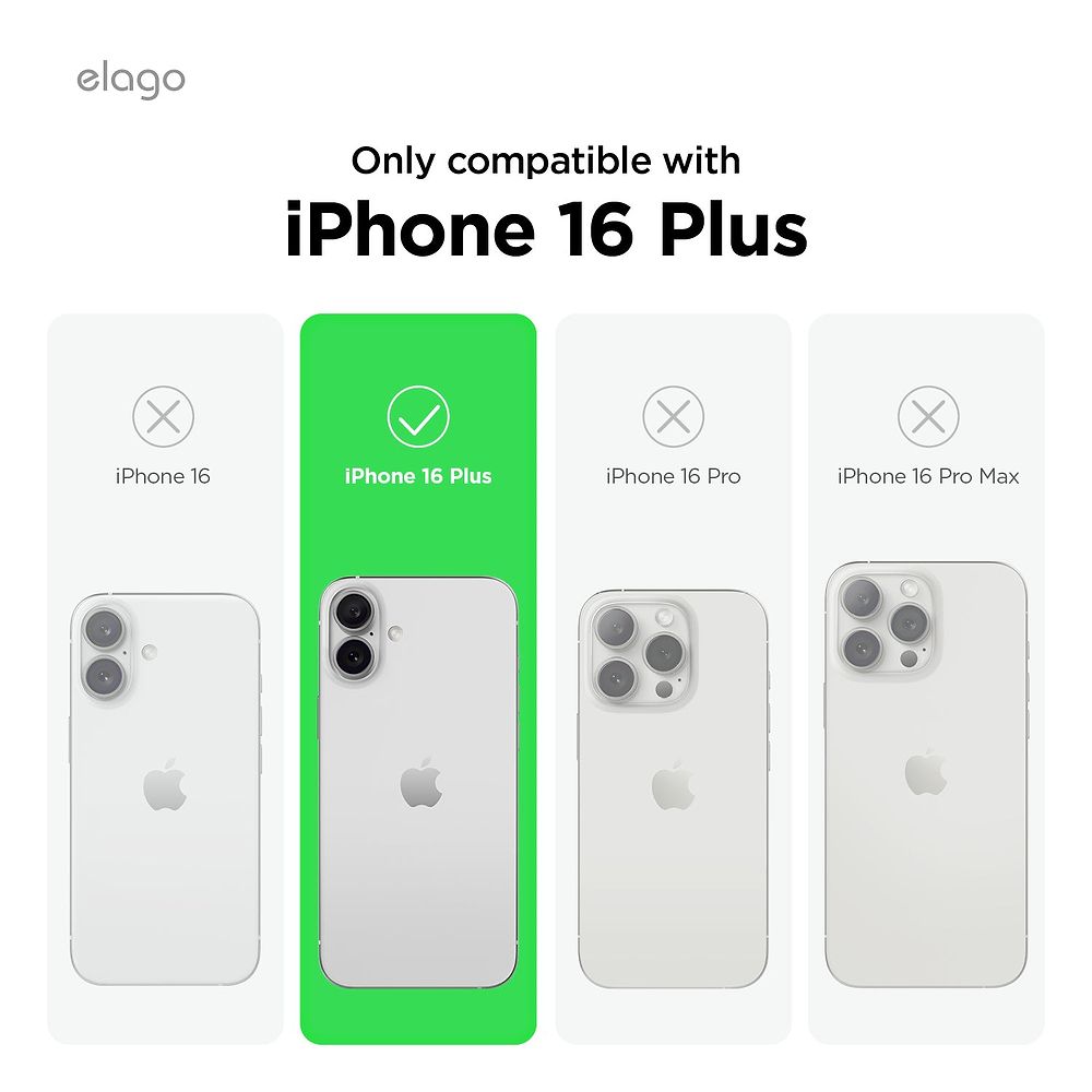 elago - Magnetic Hybrid Case for iPhone 16 Plus