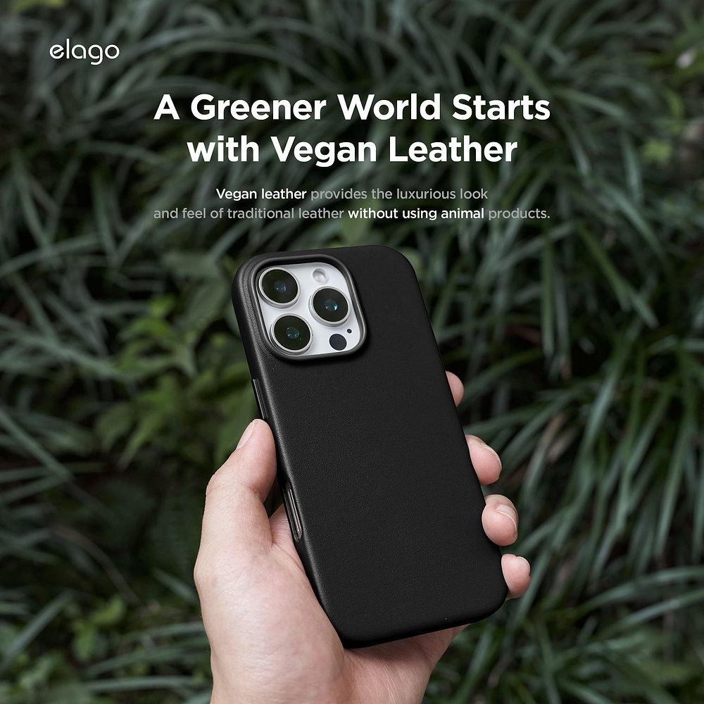 elago - Magnetic Leather Case for iPhone 16 Pro