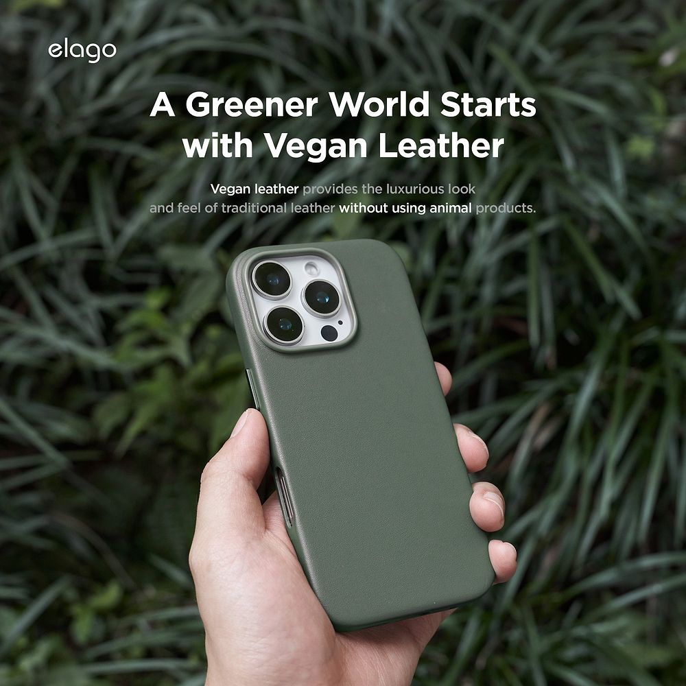 elago - Magnetic Leather Case for iPhone 16 Pro Max
