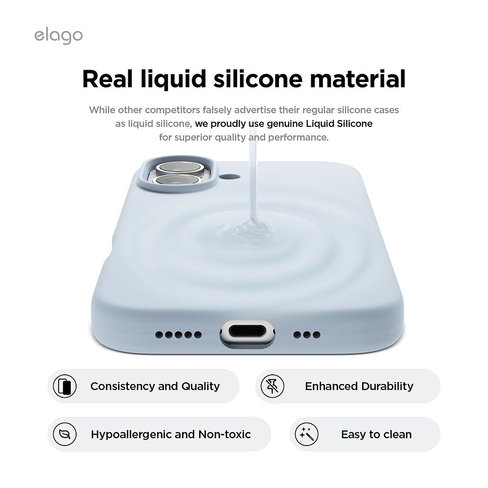 elago - Magnetic Silicone Case for iPhone 16 