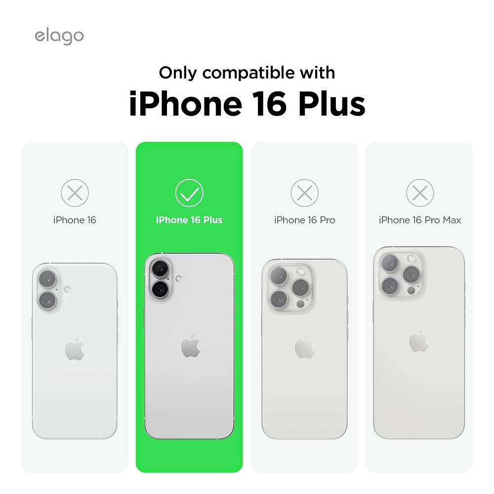 elago - Magnetic Silicone Case for iPhone 16 Plus