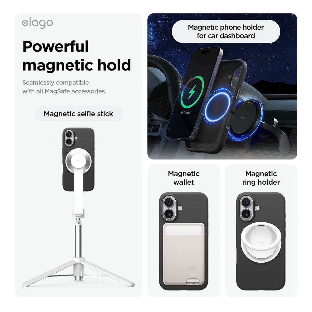 elago - Magnetic Silicone Case for iPhone 16 Plus