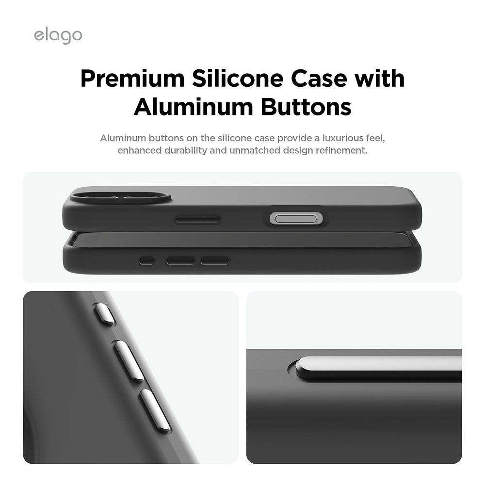 elago - Magnetic Silicone Case for iPhone 16 Plus