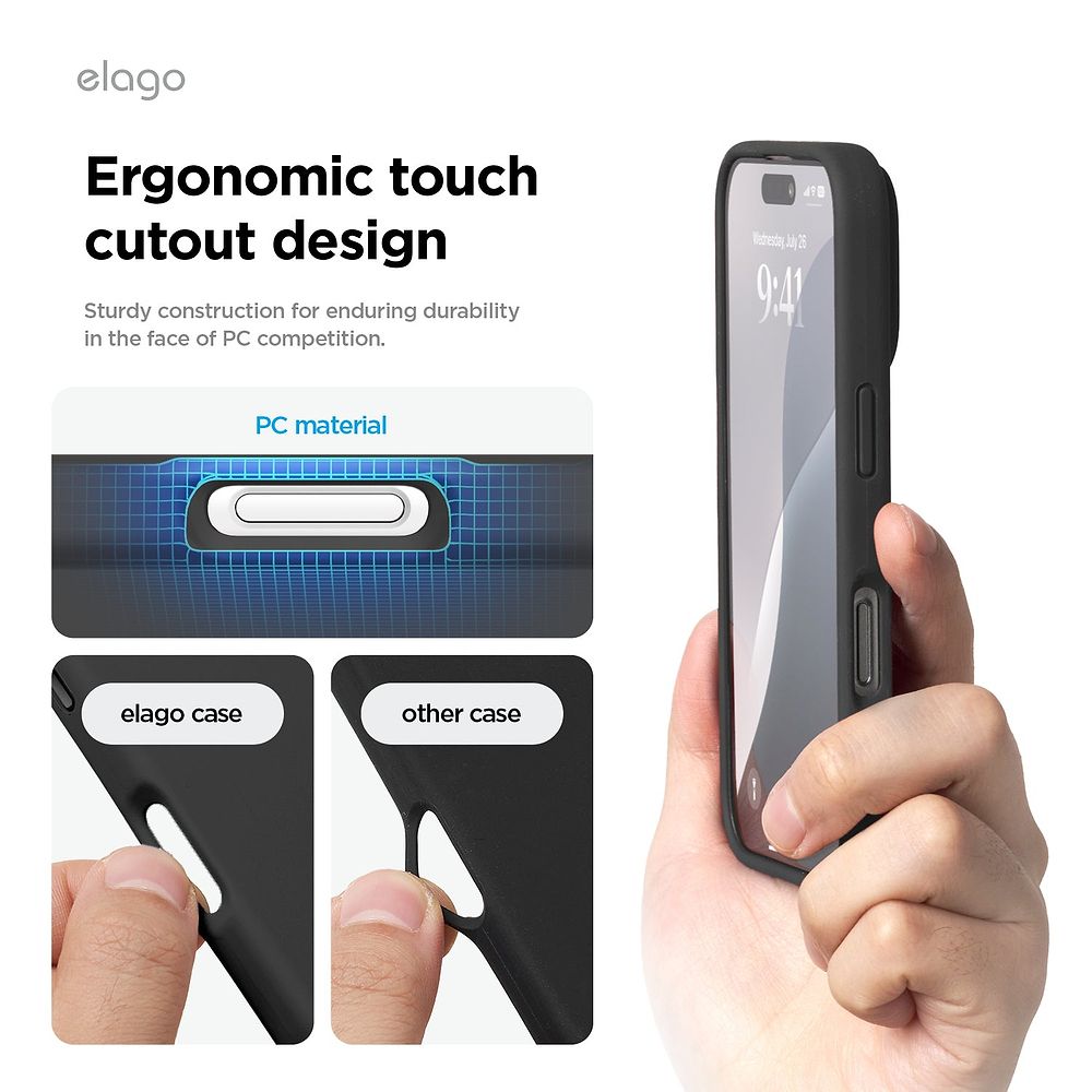 elago - Magnetic Silicone Case for iPhone 16 Plus