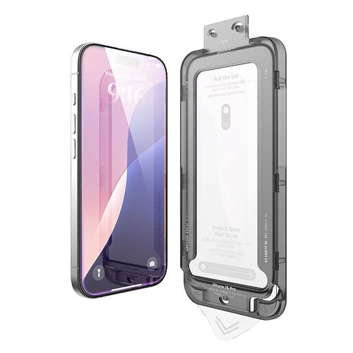 elago - Tempered Glass Compatible for iPhone 16 Series with Easy Install Kit / Clear