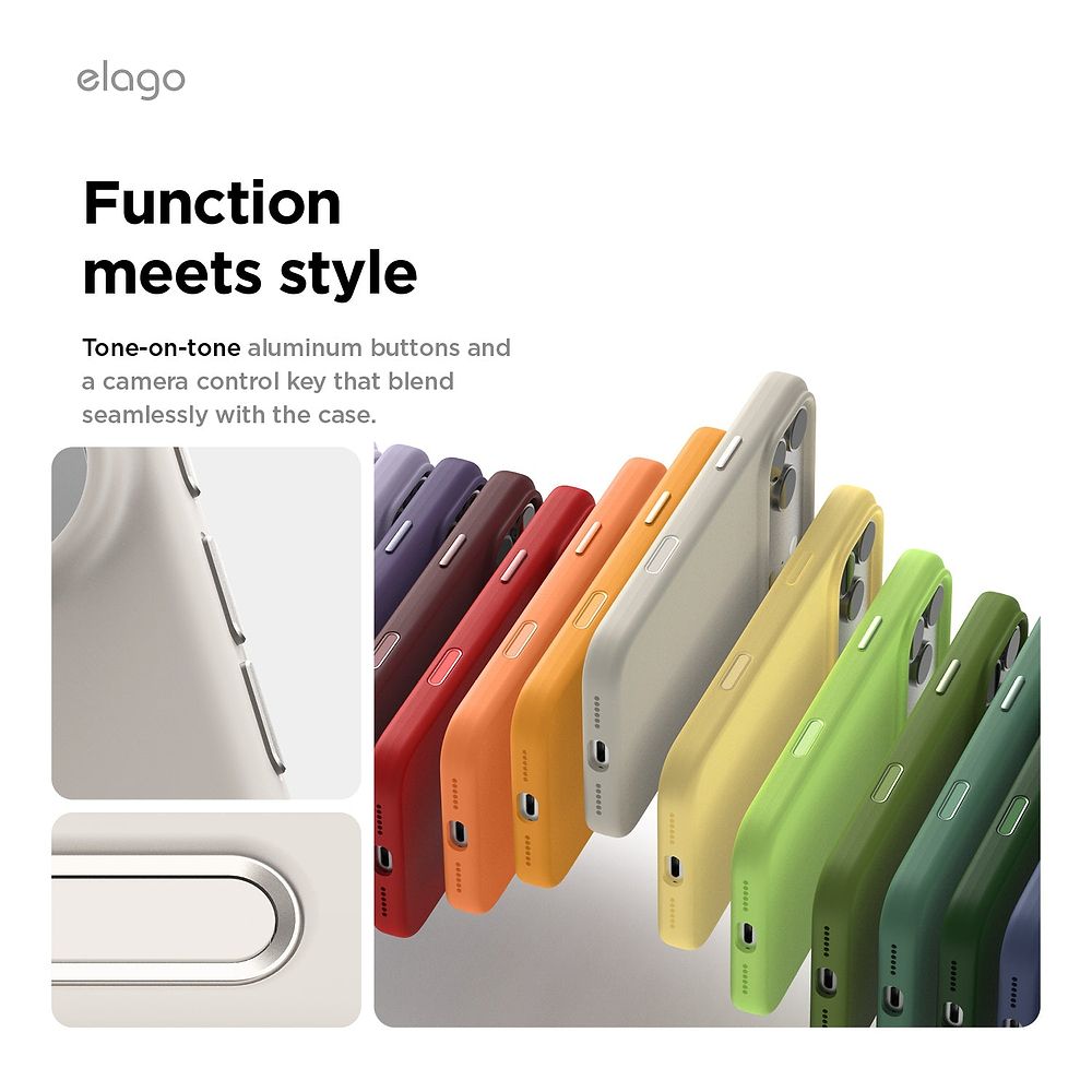 elago - Silicone Case with MagSafe and Camera Control for iPhone 17 Pro
