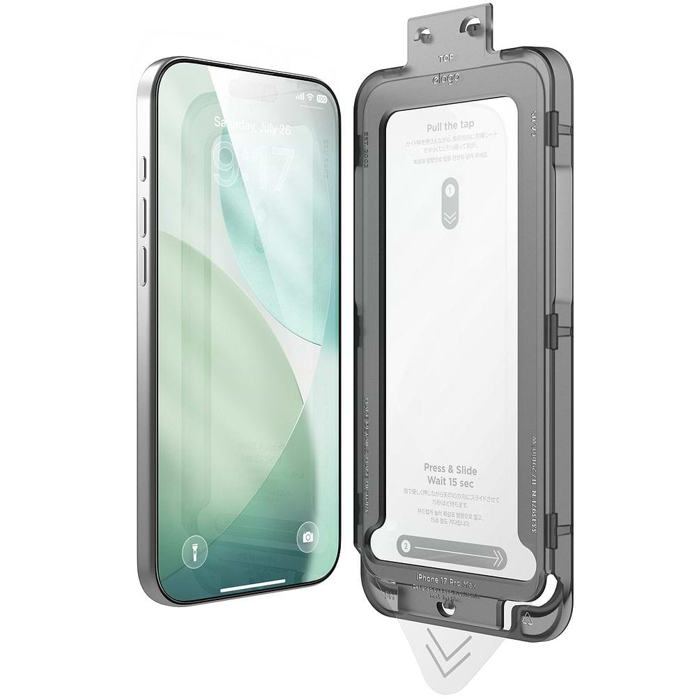 elago - Tempered Glass Compatible for iPhone 17 Series with Easy Install Kit / Clear 