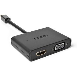 Sitecom - Mini DisplayPort to HDMI/VGA 2-in-1 Adapter / Black