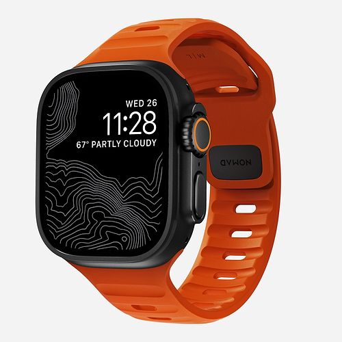 NOMAD - Waterproof Sport Band for Apple Watch 46mm / Ultra Orange